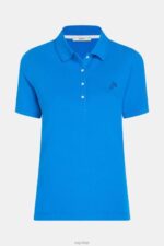 Esprit Dolphin Tennis Club Classic Polo Women Blue Polos P0D0X497 - Image 4