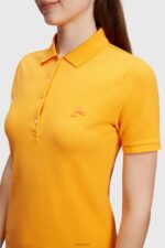 Esprit Dolphin Tennis Club Classic Polo Women Orange Polos P0D0X500 - Image 2