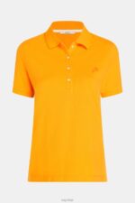 Esprit Dolphin Tennis Club Classic Polo Women Orange Polos P0D0X500 - Image 4