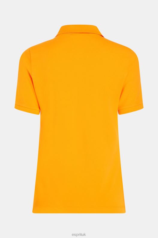 Esprit Dolphin Tennis Club Classic Polo Women Orange Polos P0D0X500 - Image 5