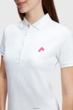 Esprit Dolphin Tennis Club Classic Polo Women White Polos P0D0X494 - Image 2