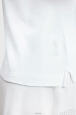 Esprit Dolphin Tennis Club Classic Polo Women White Polos P0D0X494 - Image 3