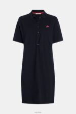 Esprit Dolphin Tennis Club Pleated Polo Dress Women Black Dresses P0D0X501 - Image 4