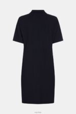 Esprit Dolphin Tennis Club Pleated Polo Dress Women Black Dresses P0D0X501 - Image 5