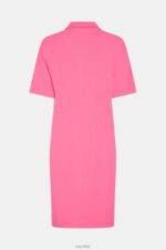 Esprit Dolphin Tennis Club Pleated Polo Dress Women Pink Dresses P0D0X503 - Image 5