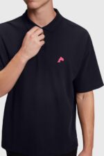 Esprit Dolphin Tennis Club Relaxed Polo Men Black Polos P0D0X876 - Image 2