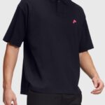 Esprit Dolphin Tennis Club Relaxed Polo Men Black Polos P0D0X876