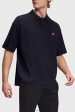 Esprit Dolphin Tennis Club Relaxed Polo Men Black Polos P0D0X876
