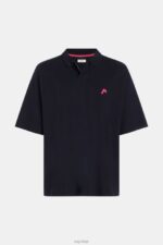 Esprit Dolphin Tennis Club Relaxed Polo Men Black Polos P0D0X876 - Image 4