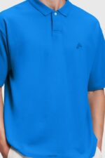 Esprit Dolphin Tennis Club Relaxed Polo Men Blue Polos P0D0X878 - Image 2
