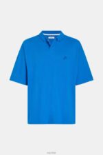 Esprit Dolphin Tennis Club Relaxed Polo Men Blue Polos P0D0X878 - Image 4