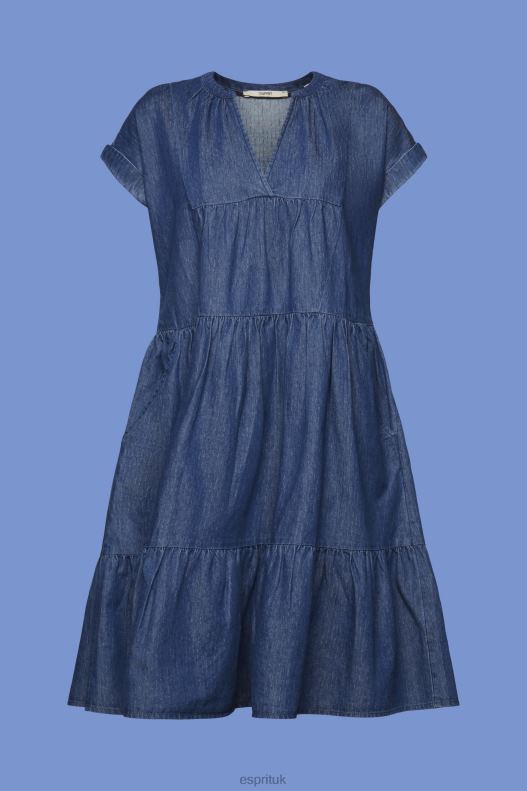 Esprit Dresses light woven Loose fit Women Blue Medium Wash Dresses P0D0X183 - Image 5