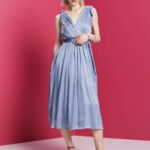 Esprit Dresses Light Woven Women Light Blue Lavender Dresses P0D0X138