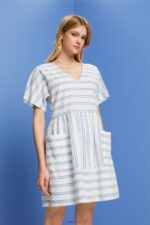 Esprit Dresses light woven Women Off White Dresses P0D0X101