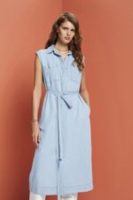 Esprit Dresses woven Women Blue Light Wash Dresses P0D0X181