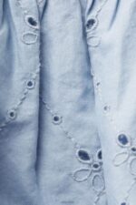 Esprit Embroidered dress, 100% cotton Women Light Blue Lavender Dresses P0D0X187 - Image 4