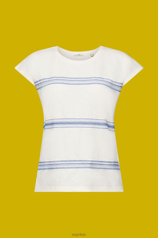 Esprit Embroidered t-shirt, 100% cotton Women Ice T-Shirts P0D0X97 - Image 5