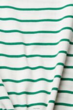 Esprit Fashion stripe t-shirt Women Emerald Green T-Shirts P0D0X519 - Image 4