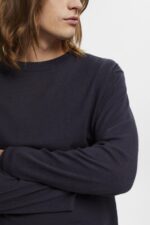Esprit Fine knit jumper Men Navy Sweaters P0D0X684 - Image 3