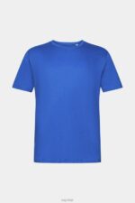 Esprit Flecked jersey t-shirt Men Blue T-Shirts P0D0X781 - Image 5