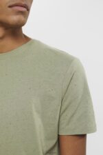 Esprit Flecked jersey t-shirt Men Light Khaki T-Shirts P0D0X780 - Image 3