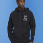 Esprit Full-length zip hoodie Men Black Sweatshirts & Hoodies P0D0X633