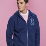 Esprit Full-length zip hoodie Men Ink Sweatshirts & Hoodies P0D0X637