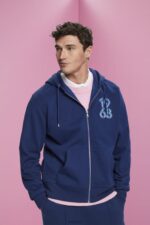 Esprit Full-length zip hoodie Men Ink Sweatshirts & Hoodies P0D0X637