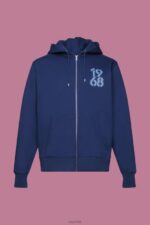 Esprit Full-length zip hoodie Men Ink Sweatshirts & Hoodies P0D0X637 - Image 5