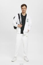 Esprit Full-length zip hoodie Men White Sweatshirts & Hoodies P0D0X634 - Image 2