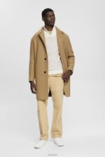 Esprit Half-zip knit jumper with colourful stripes Men Off White Sweaters P0D0X727 - Image 2