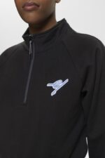 Esprit Half-zip sweatshirt Women Black Sweatshirts & Hoodies P0D0X158 - Image 3