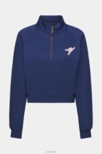 Esprit Half-zip sweatshirt Women Ink Sweatshirts & Hoodies P0D0X162 - Image 5
