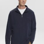 Esprit Half-zip troy jumper Men Navy Sweatshirts & Hoodies P0D0X620