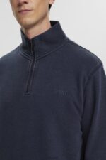 Esprit Half-zip troy jumper Men Navy Sweatshirts & Hoodies P0D0X620 - Image 3