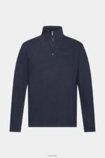 Esprit Half-zip troy jumper Men Navy Sweatshirts & Hoodies P0D0X620 - Image 5