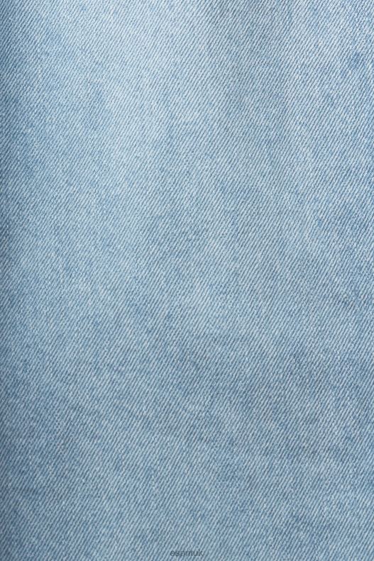 Esprit High-rise banana fit jeans Women Blue Light Wash Denim P0D0X321 - Image 4