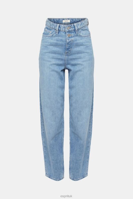 Esprit High-rise banana fit jeans Women Blue Light Wash Denim P0D0X321 - Image 5
