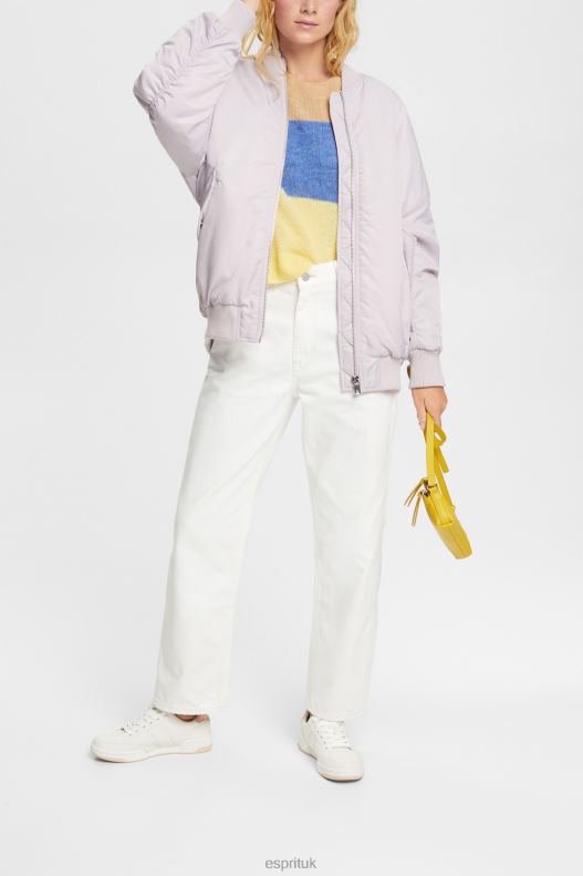 Esprit High-rise dad fit jeans Women Off White Denim P0D0X320 - Image 2