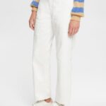 Esprit High-rise dad fit jeans Women Off White Denim P0D0X320