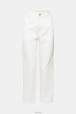 Esprit High-rise dad fit jeans Women Off White Denim P0D0X320 - Image 5