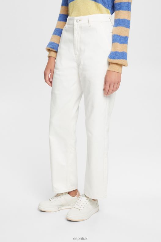 Esprit High-rise dad fit jeans Women Off White Denim P0D0X320 - Image 1