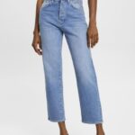 Esprit High-rise dad jeans Women Blue Light Wash Denim P0D0X315