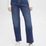 Esprit High-rise dad jeans Women Blue Medium Wash Denim P0D0X314