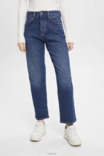 Esprit High-rise dad jeans Women Blue Medium Wash Denim P0D0X314