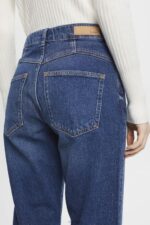 Esprit High-rise dad jeans Women Blue Medium Wash Denim P0D0X314 - Image 3
