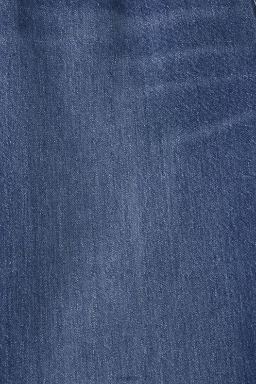 Esprit High-rise distressed dad fit jeans Women Blue Medium Wash Denim P0D0X254 - Image 4
