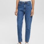 Esprit High rise mom jeans Women Blue Medium Wash Denim P0D0X526