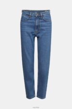 Esprit High rise mom jeans Women Blue Medium Wash Denim P0D0X526 - Image 5