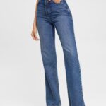 Esprit High rise retro flare jeans Women Blue Medium Wash Denim P0D0X327